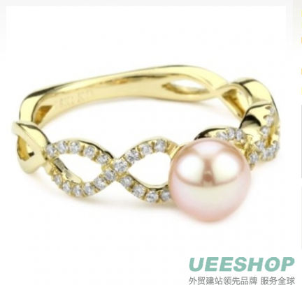 Katie Decker "Stackable" 18k Yellow Gold Freshwater Pearl Ring, Size 7