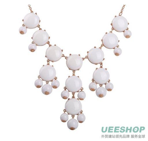 Bubble Necklace,Statement Necklace, Bubble Jewelry(Fn0508-Pink)