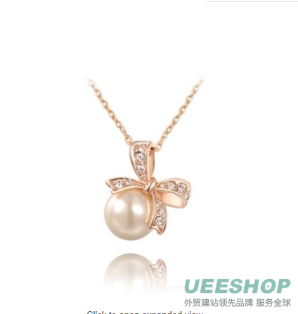 USABride Cubic Zirconia &amp; Simulated Pearl Drop Necklace &amp; Earrings Jewelry Set, Bridal Accessory 1578