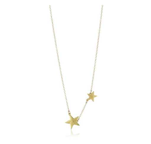 gorjana &quot;Super Star&quot; Gold-Tone Double Star Charm Necklace